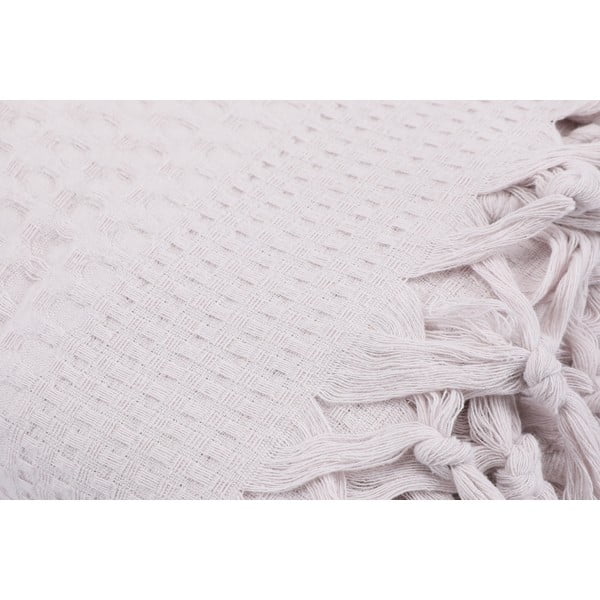 Bēšs kokvilnas gultas pārklājs 220x240 cm Pique – Mijolnir-image-1