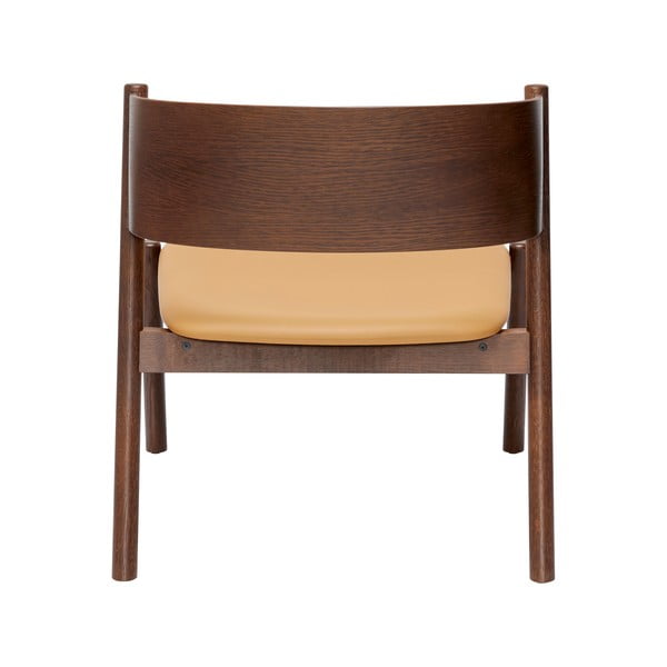 Tumši brūns atpūtas krēsls Oblique – Hübsch-image-3