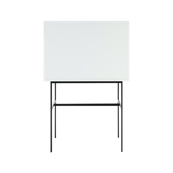 Pelēkbēša vitrīna ar bīdāmām durvīm 70x109x40 cm Lekko – noo.ma-image-4