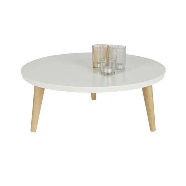 Žurnālgaldiņš no priedes koka WOOOD Elin, Ø 40 cm-image-1