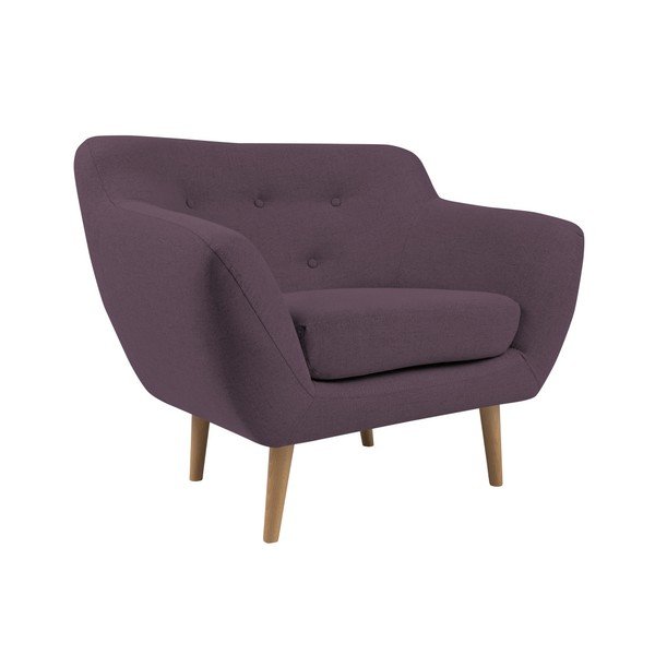 Violets krēsls ar gaišām kājām Mazzini Sofas Sicile-image-2