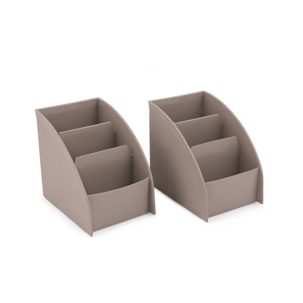 Bēšs plastmasas kosmētikas vannas istabas organizators – Hermia-image-4