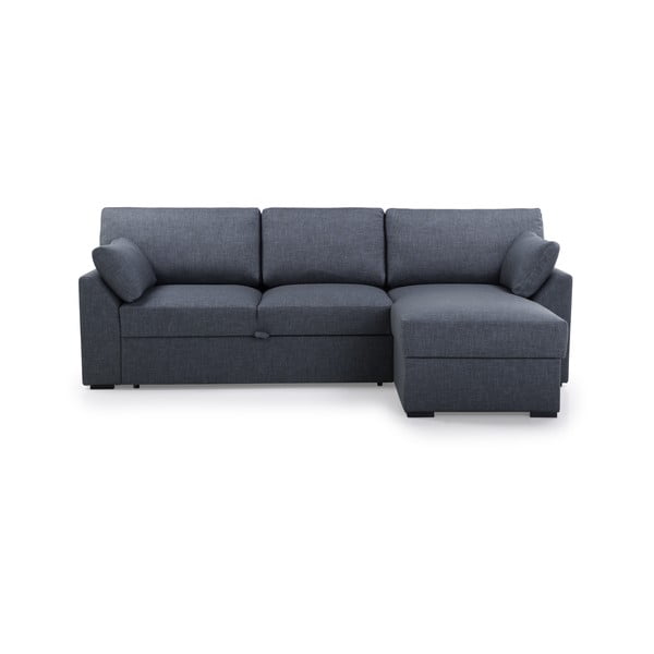 Zils salokāms stūra dīvāns (ar labo stūri) Janson – Scandic