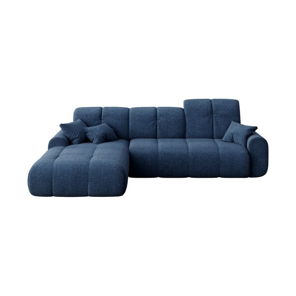 Tumši zils izvelkamais dīvāns Devichy Tous, kreisais stūris