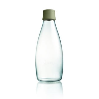 Tumši zaļa stikla pudele ar mūža garantiju ReTap, 800 ml