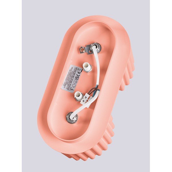 Persiku oranža metāla prožektora tipa lampa 10x21 cm Zora – Sollux-image-4