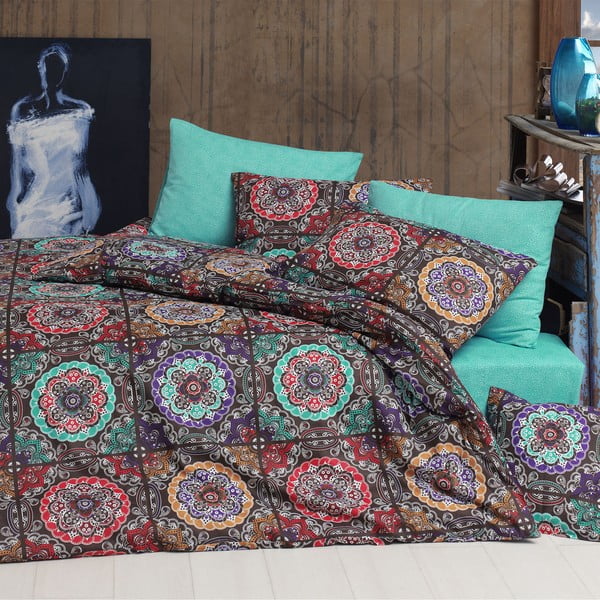 Divvietīga gultas pārklājs Ashley Turquoise, 200 x 220 cm