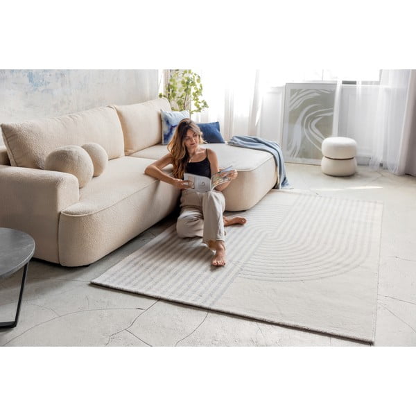 Pelēks/krēmkrāsas paklājs 160x230 cm Zen – Universal-image-3