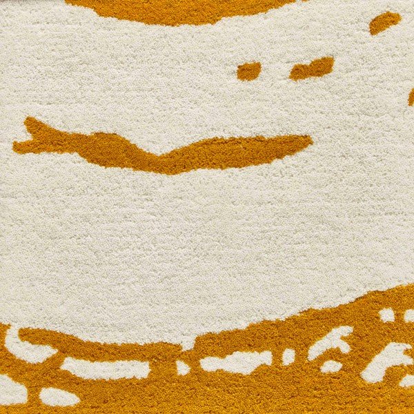 Sinepju dzeltens vilnas paklājs Think Rugs Elements Circle, 120 x 170 cm-image-1