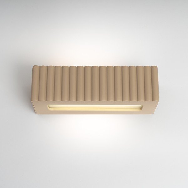 Pelēkbrūna keramikas sienas lampa Rivena – Sollux-image-2