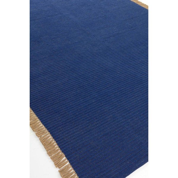 Zils ar rokām darināts paklājs no kokvilnas maisījuma 160x230 cm Channa – Jotex-image-4