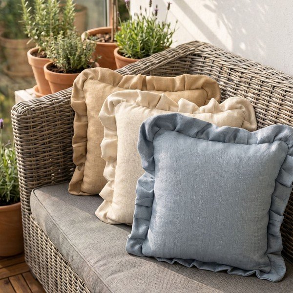 Spilvendrānas (2 gab.) 40x40 cm Linen – Mioli Decor-image-2