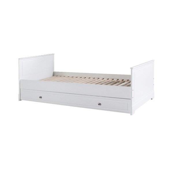 Balta atvilktne zem gultas BELLAMY Marylou, 90 x 200 cm-image-3