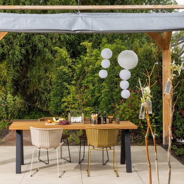 Bēši mākslīgās rotangpalmas dārza krēsli (2 gab.) Wings – WOOOD-image-1