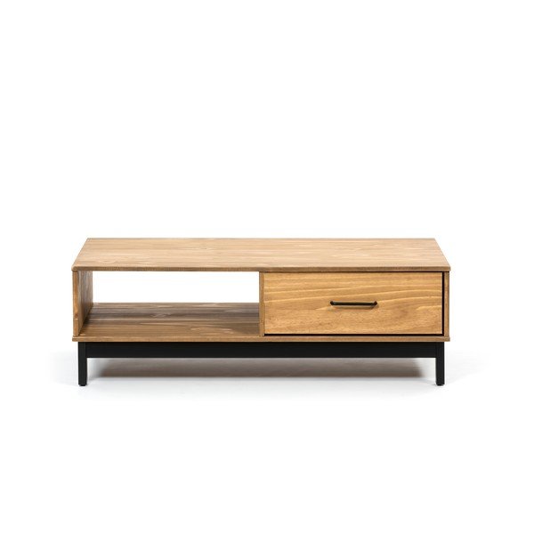 Koka žurnālgaldiņš ar melnām detaļām Marckeric Alessia-image-3