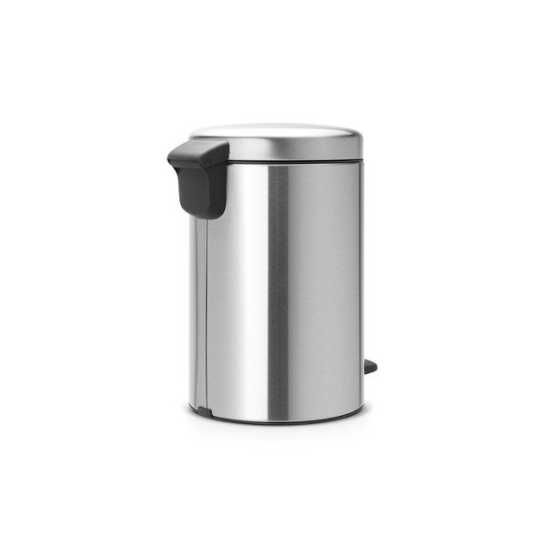 Matētas sudraba krāsas tērauda atkritumu tvertne ar pedāli 12 l NewIcon – Brabantia-image-3