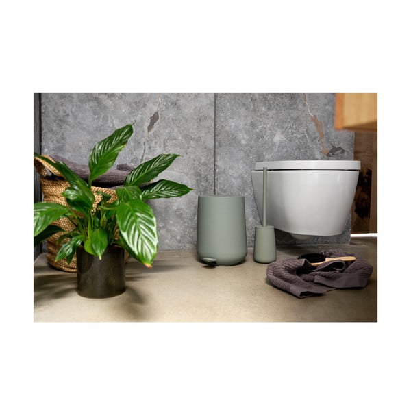 Zaļa vannasistabas atkritumu tvertne ar pedāli Zone Nova Green, 3 L-image-4