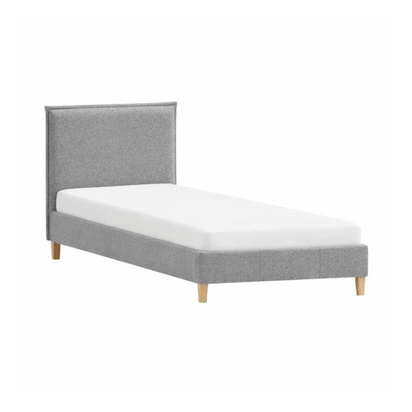 Polsterēta vienvietīga gulta ar redelēm 90x200 cm Tina – Ropez