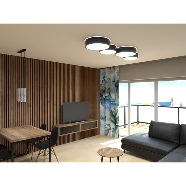 Melna griestu lampa Sollux Atis Ceiling-image-1