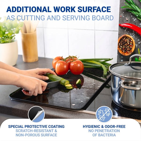 Aizsargplāksnes plītij no rūdīta stikla (2 gab.) 52x30 cm Rosemary – Maximex-image-4