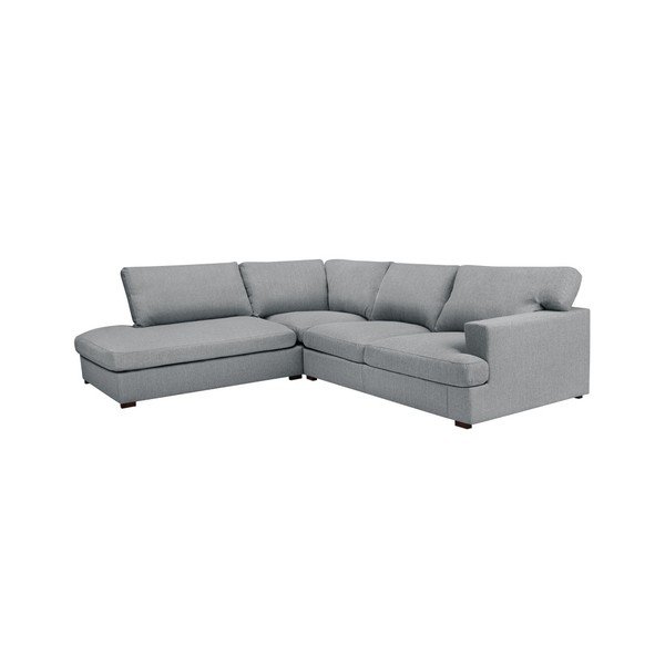 Windsor & Co Dīvāni Daphne pelēks stūra dīvāns, kreisais stūris-image-1
