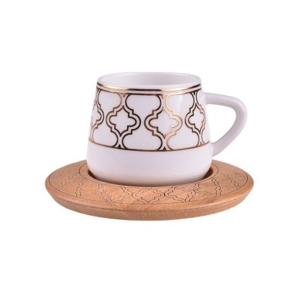 6 porcelāna krūžu komplekts ar bambusa paliktņiem Bambum Hanedan-image-1