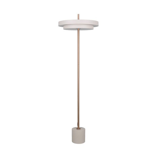 Ziloņkaula krāsas LED stāvlampa ar regulējamu spilgtumu (augstums 138 cm) Keaton – Trio