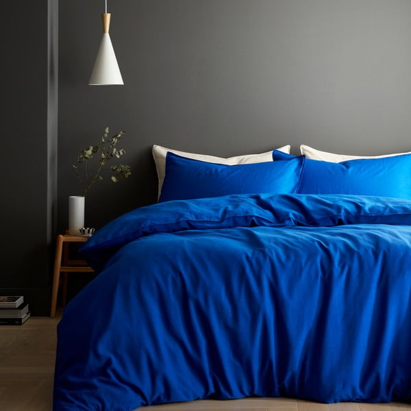 Zila divguļamā gultas veļa 200x200 cm Relaxed – Content by Terence Conran