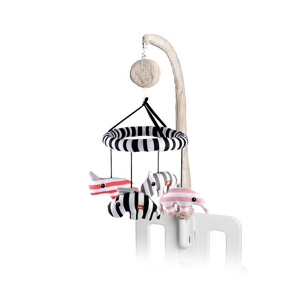 Muzikālais 3D Zoopreme karuselis, rozā krāsā-image-1