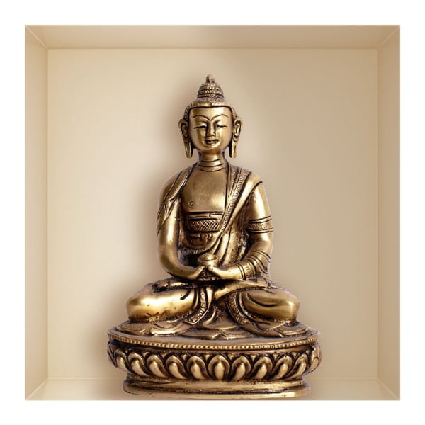 Uzlīme ar 3D efektu Ambiance Buddha Statue-image-1