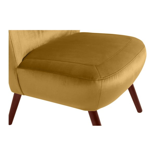 Dzeltens krēsls Max Winzer Sari Velvet-image-3