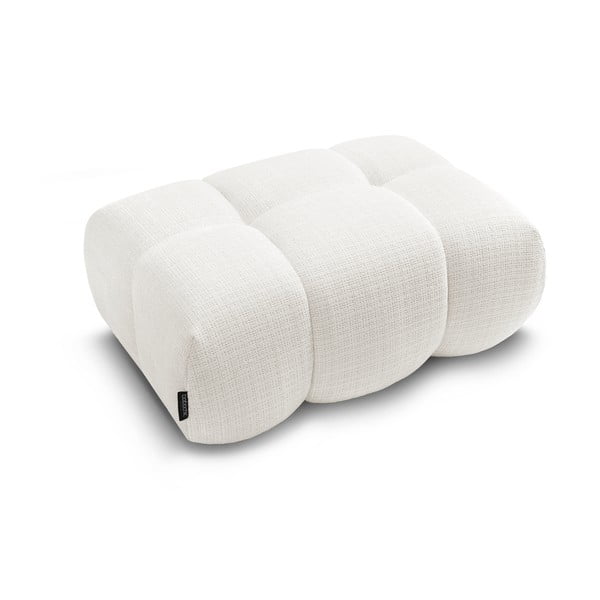 Balts kāju soliņš no šenila auduma Ivane – Bobochic Paris-image-4