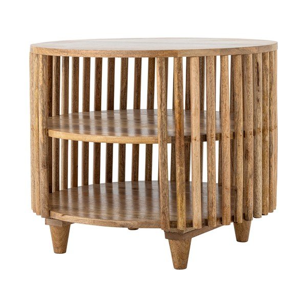 Dabīga toņa mango masīvkoka apaļš žurnālgaldiņš ø 60 cm Sali – Bloomingville-image-2