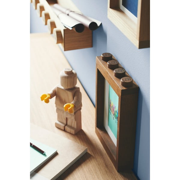 Tumši beicēts ozolkoka foto rāmis LEGO® Wood-image-2