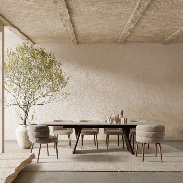 Pelēks polsterēts pusdienu krēsls Ilma – Bizzotto-image-1