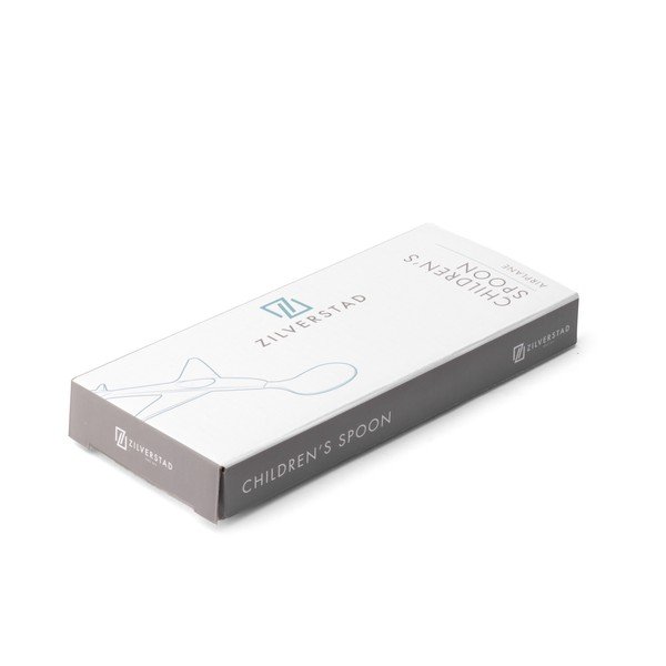 Sudraba krāsas nerūsējošā tērauda karote bērniem Plane – Zilverstad-image-3