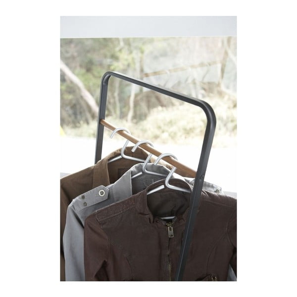 Melns metāla drēbju pakaramais statīvs Tower – YAMAZAKI-image-3