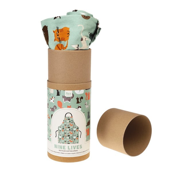 Pārstrādātas kokvilnas priekšauts Rex London Nine Lives-image-2