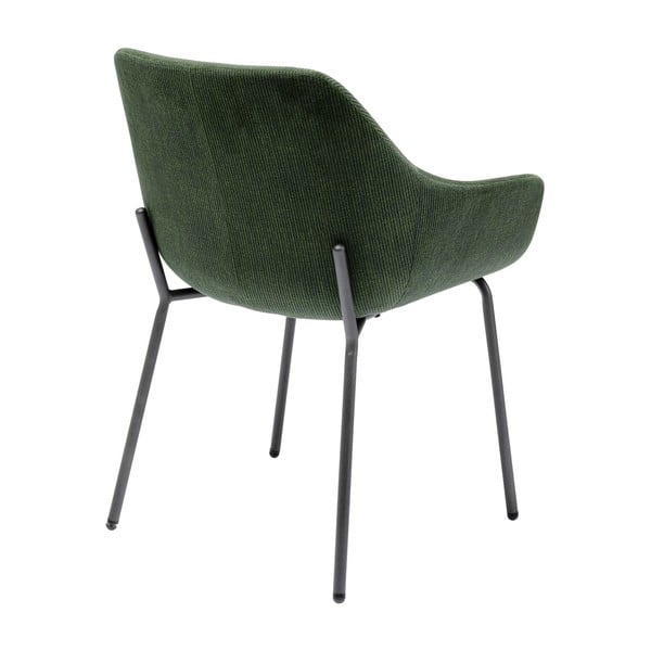 2 zaļu samta krēslu komplekts ar roku balstiem Kare Design Avignon-image-2