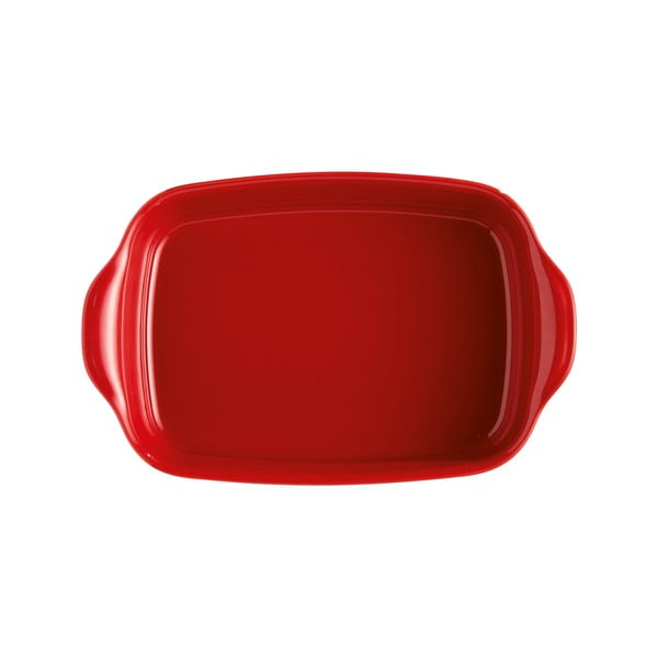 Sarkans taisnstūra formas cepamais trauks Emile Henry, 30 x 19 cm-image-2