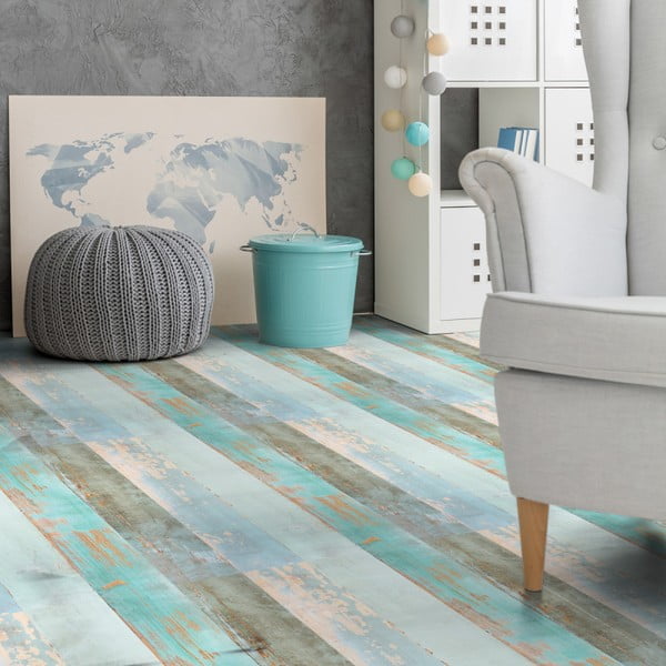 Grīdas uzlīme Ambiance Floor Sticker Parquet Floor Côte d'Opale, 90 x 60 cm-image-2