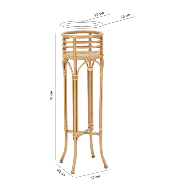 Metāla puķu podu statīvs ø 23 cm (augstums 76 cm) Panama – Mauro Ferretti-image-2