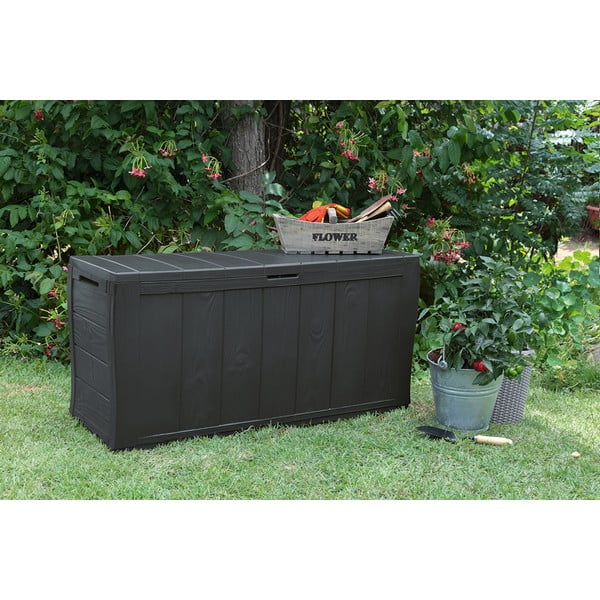 Tumši pelēka dārza uzglabāšanas kaste Sherwood – Keter-image-3
