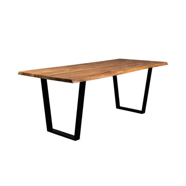 Ēdamgalds ar akācijas koka galda virsmu 90x180 cm Aka – Dutchbone-image-2