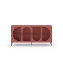 Ķieģeļu sarkana kumode 160x90 cm Tayra – Marckeric