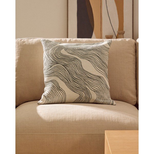 Kokvilnas spilvendrāna 50x50 cm Ondara – Kave Home-image-1