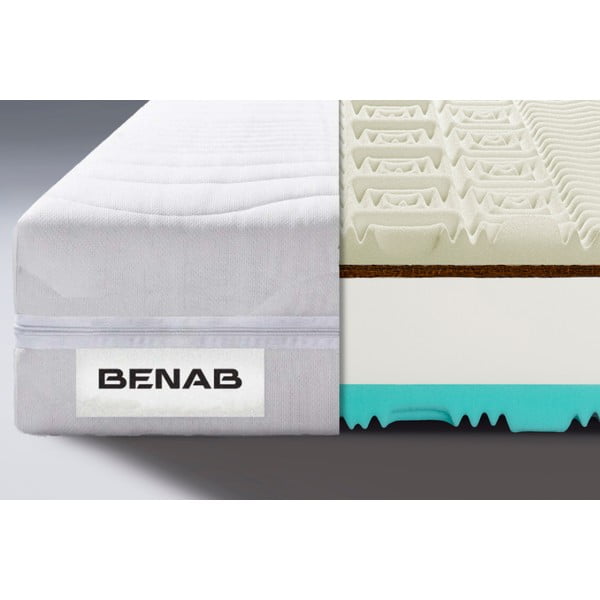 Stingrs/vidēji stingrs putu divpusējs matracis 80x200 cm Visco Touch – BENAB-image-1