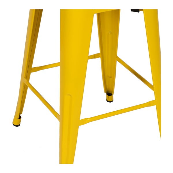 Dzeltenas metāla bāra taburetes (2 gab.) (sēdekļa augstums 61 cm) – Ixia-image-4