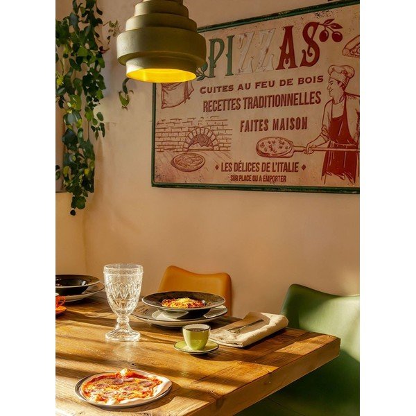 Zaļa piekaramā lampa ø 25 cm – Antic Line-image-1