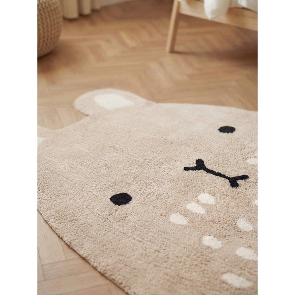 Bēšs mazgājams/ar rokām darināts kokvilnas bērnu paklājs 120x152 cm Snuggle Pucki – Hanse Home-image-2